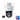 A white Reolink TrackMix 4K PTZ (Pan-Tilt-Zoom) mains powered outdoor security camera with dual lenses and antennas, primarily white in color branded with Reolink logo, with 64GB microSD card and Reolink Advantage Series logo on a white background