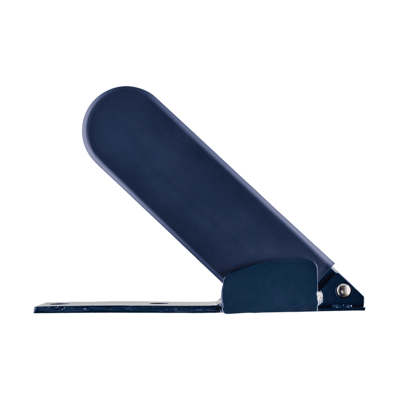 Side profile view of a blue Squire brand GA5 garage door protector