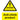 Image of DefendaStrip warning sign A4 size black text yellow warning triangle;