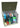 Two-tone green Trimetals Sentinel metal garden storage unit with gardening tools and plant pots inside, featuring a spring-assisted opening lid and dual padlock points.